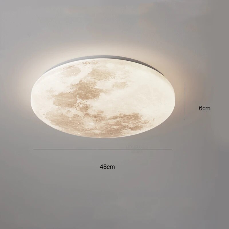Plafonnier lune moderne minimaliste Lucile Finesse - Esprit Épuré & Harmonie Intérieure