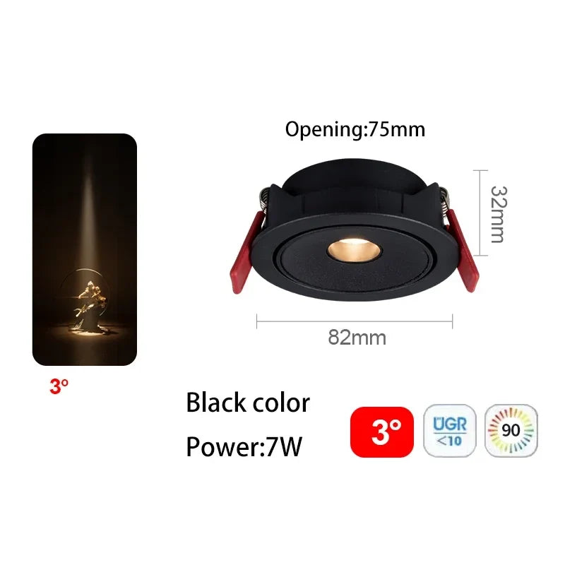 Spot led ultra fin à angle de faisceau pour éclairage intérieur Suzon Solstice en Aluminium - Une Présence Décorative Affirmée