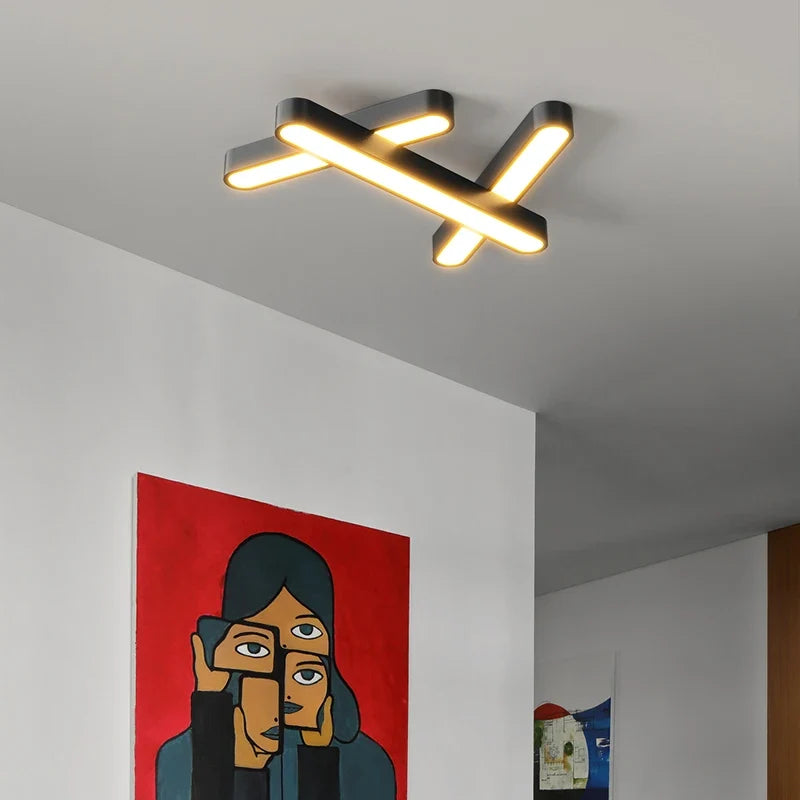Plafonnier led design moderne luminaire décoratif d'intérieur éclairage led Élisa Solstice - Une Note Actuelle dans le Décor