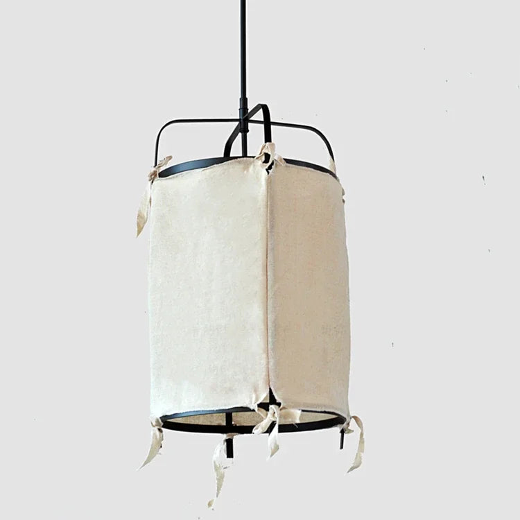 Suspension vintage zen art en lin pour décoration intérieure – Cléance Courbe