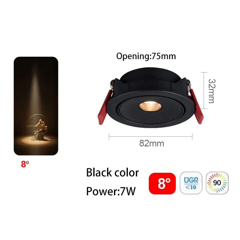Spot led ultra fin à angle de faisceau pour éclairage intérieur Suzon Solstice en Aluminium - Une Présence Décorative Affirmée
