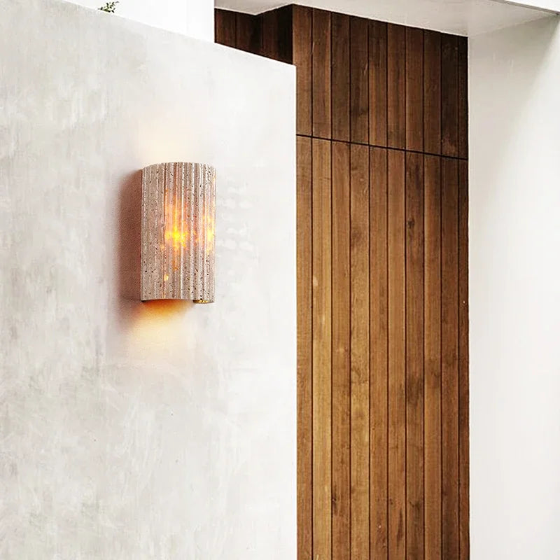 Applique murale — LED en pierre pour décoration extérieure et ambiance chaleureuse
