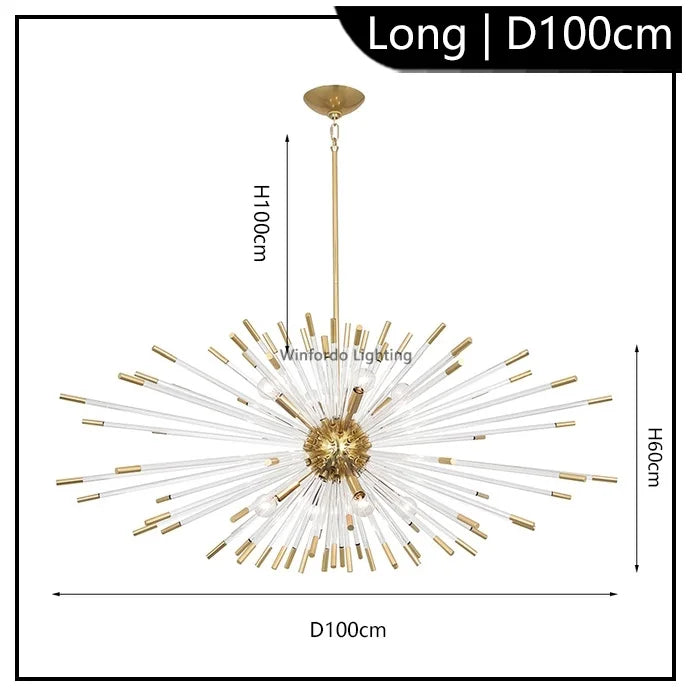 Lustre — De luxe en forme de pissenlit éclairage décoratif en stock