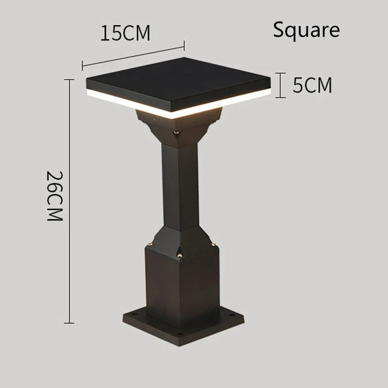 lampe borne led pour éclairage extérieur paysage