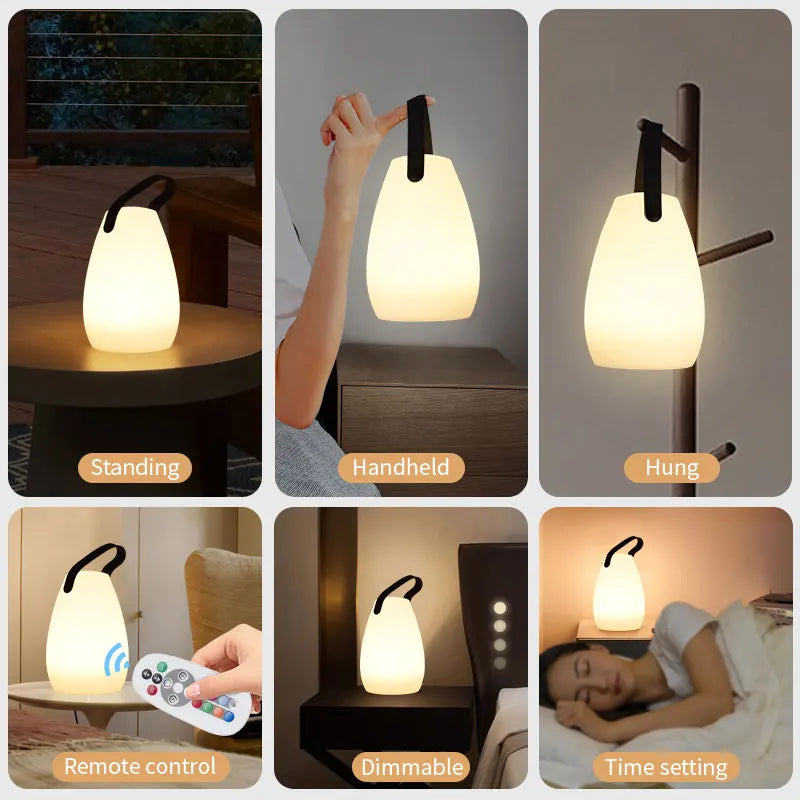 Lampe de table extérieure sans fil avec télécommande intelligente – Avelin Épure