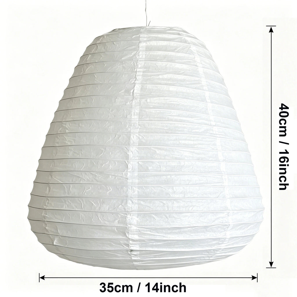 Abat-jour en papier de riz en forme de vase, style japandi, lot de 2 – Vasélia