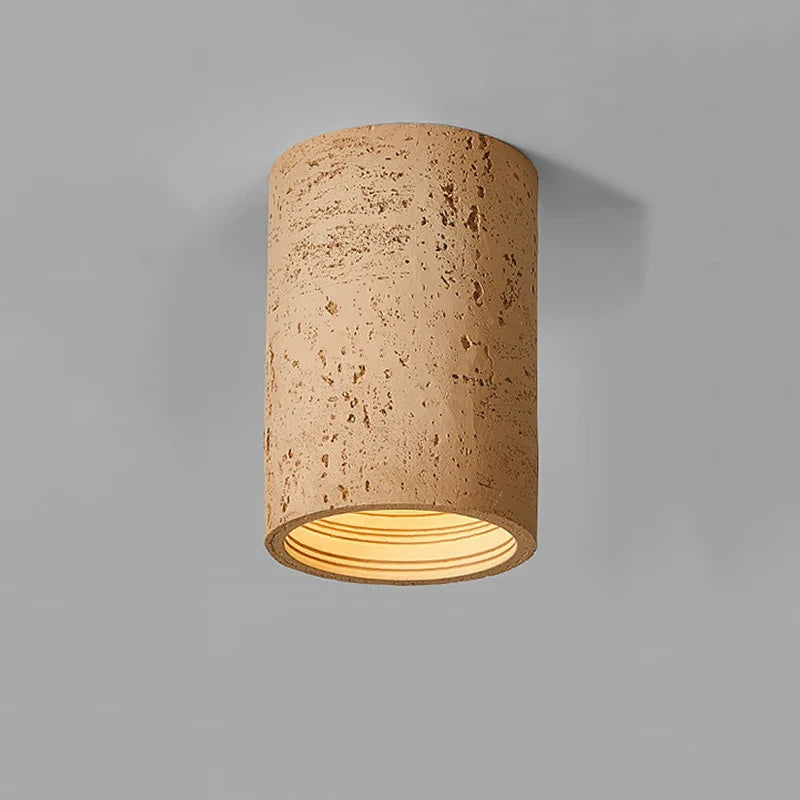 Spot Wabi Sabi - lumineux Led en ciment rouge Octave Nocturne - Une Note Singulière dans le Décor