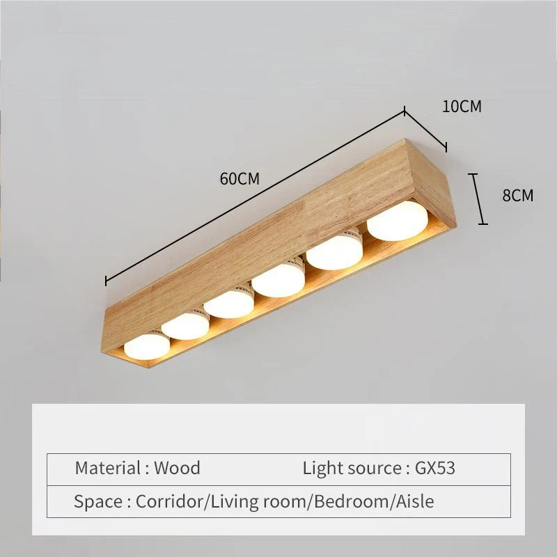 Plafonnier — Minimaliste bois brut intérieur chambre bureau couloir vestiaire