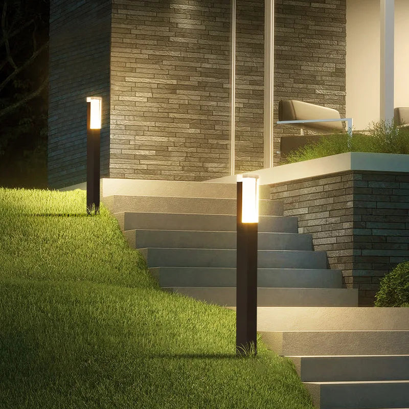 lampe de jardin led extérieure étanche en aluminium pour allée