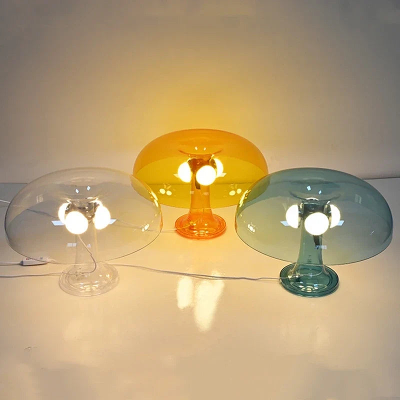 lampe à poser led design champignon style minimaliste pour décoration