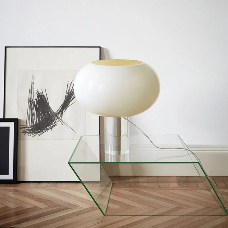 lampe à poser en verre vintage design pour décoration intérieure