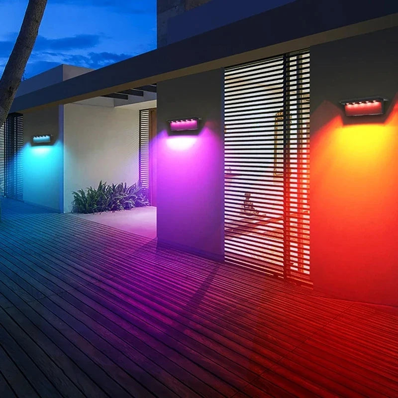 lot de 2 lampes solaires d extérieur avec capteur intelligent pour extérieur