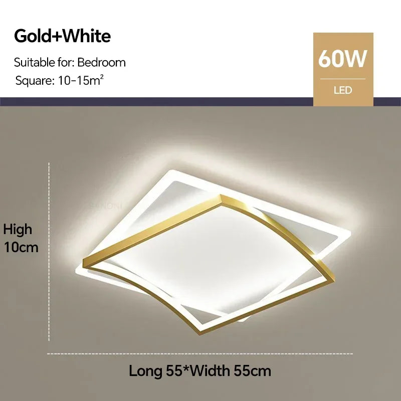 Plafonnier led moderne luminaire décoratif intérieur design élégant Honoré Éclaircie - Présence Moderne & Harmonie Intérieure