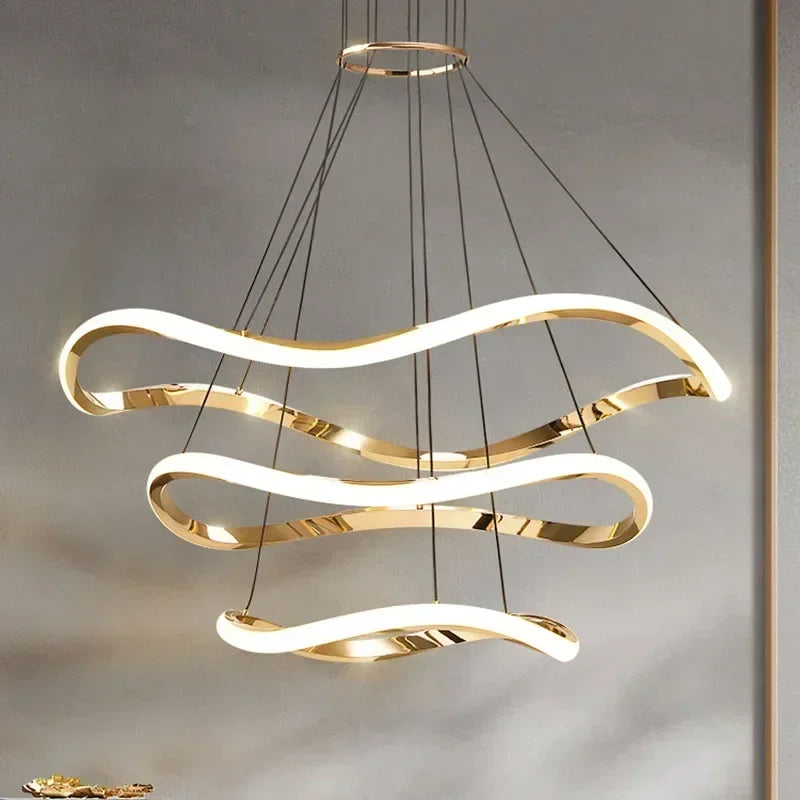 Lustre — LED nordique suspendu décorations de luxe pour maison