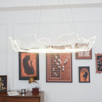 Lustra Suspension en Acrylique Givré Anneau Floral - Neutralighting