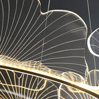 Lustra Suspension en Acrylique Givré Anneau Floral - Neutralighting