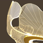 Lustra Suspension en Acrylique Givré Anneau Floral - Neutralighting