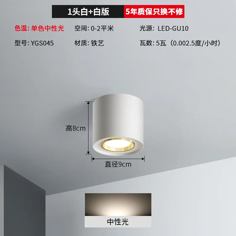 Plafonnier double tête pour éclairage intérieur et extérieur Malo Virgule en Verre - Une Présence de Verre Élégante