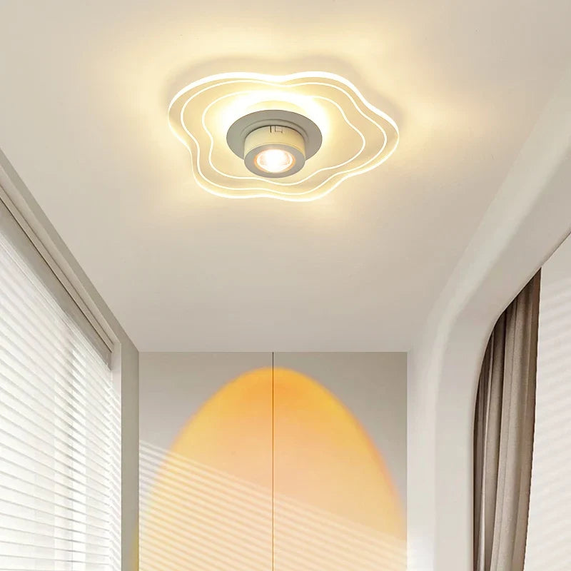 Plafonnier — Encastré LED nordique simple avec spots