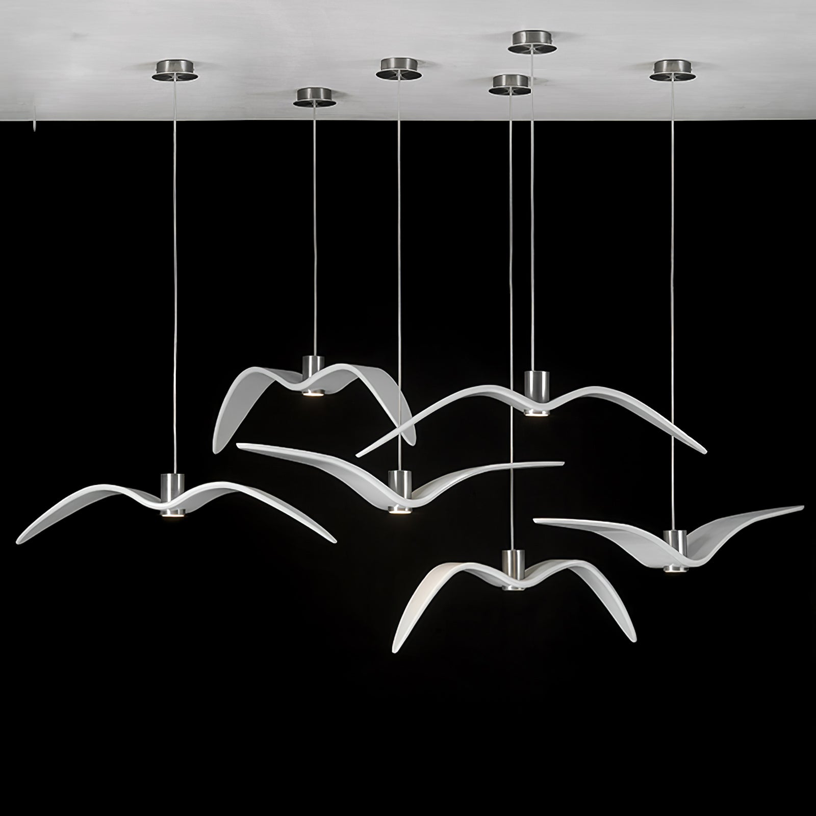 Lustra Suspension Lampe Ailes d'Oiseau pour Salon - Neutralighting