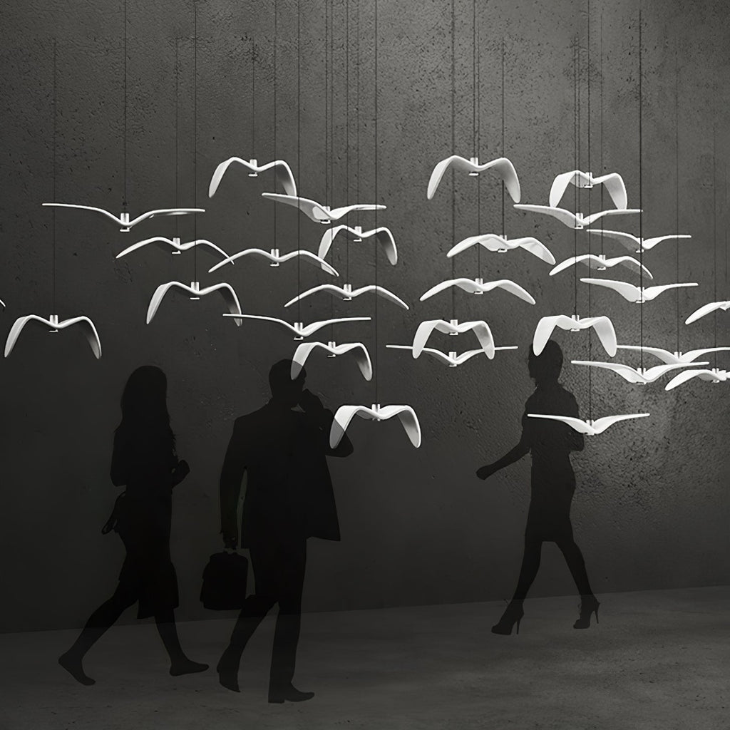 Lustra Suspension Lampe Ailes d'Oiseau pour Salon - Neutralighting