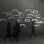 Lustra Suspension Lampe Ailes d'Oiseau pour Salon - Neutralighting
