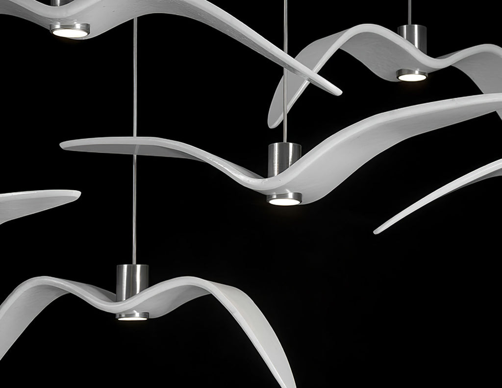 Lustra Suspension Lampe Ailes d'Oiseau pour Salon - Neutralighting