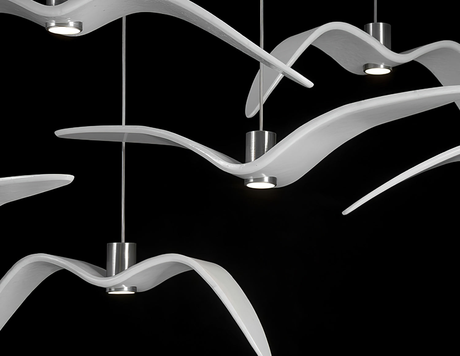 Lustra Suspension Lampe Ailes d'Oiseau pour Salon - Neutralighting