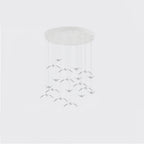 Lustra Suspension Lampe Ailes d'Oiseau pour Salon - Neutralighting