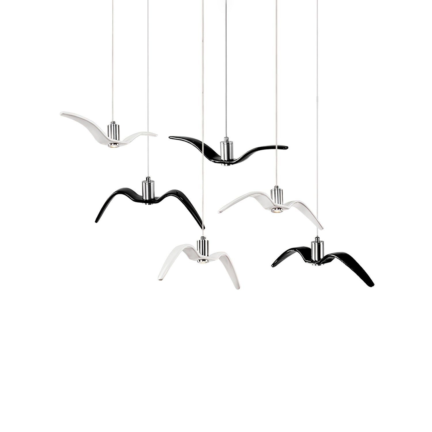 Lustra Suspension Lampe Ailes d'Oiseau pour Salon - Neutralighting