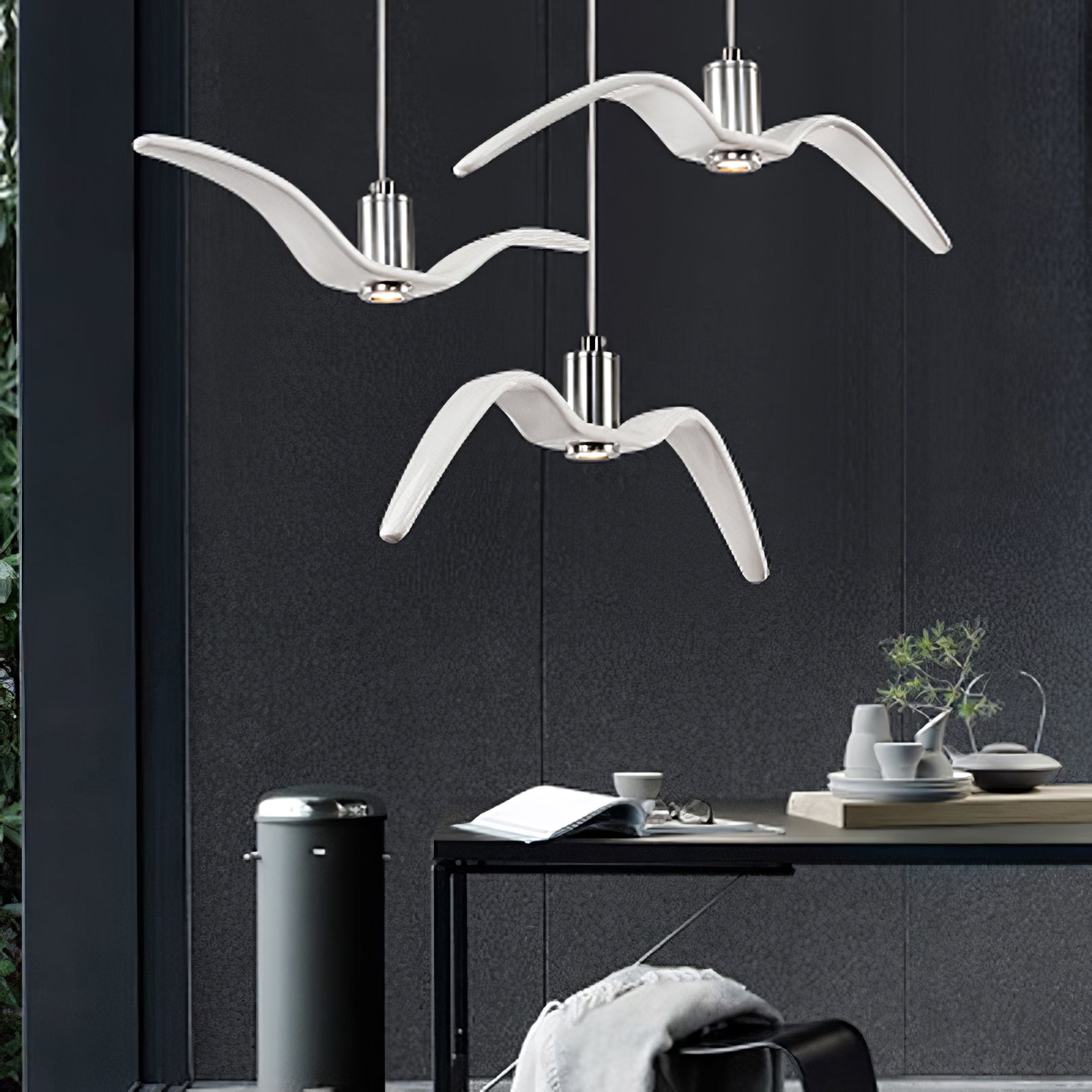 Lustra Suspension Lampe Ailes d'Oiseau pour Salon - Neutralighting