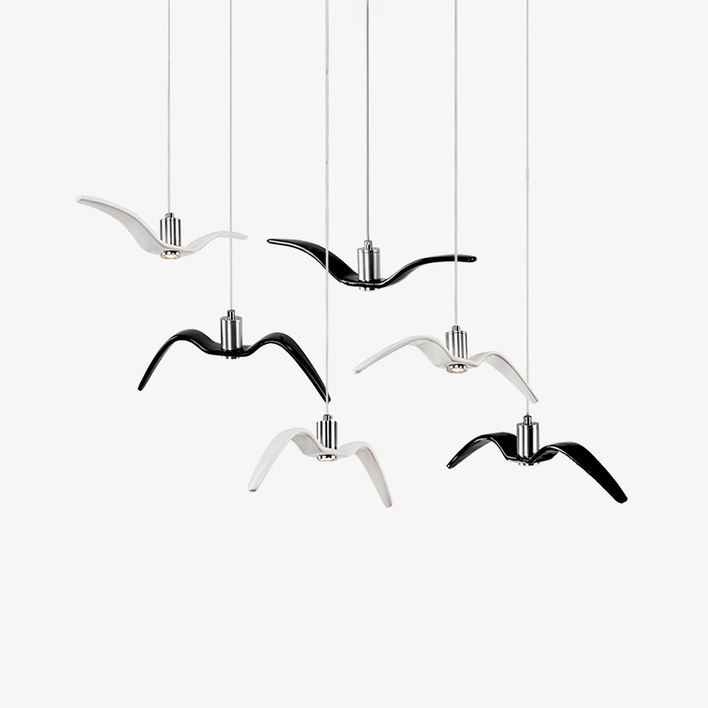Lustra Suspension Lampe Ailes d'Oiseau pour Salon - Neutralighting