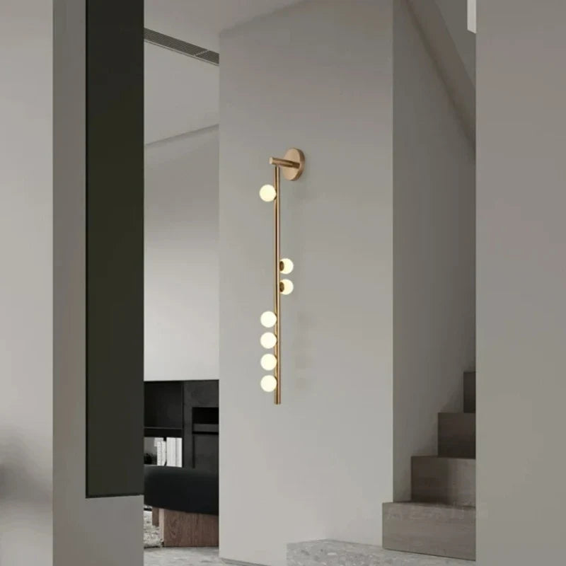 Applique murale — En verre et métal design moderne pour intérieur élégant