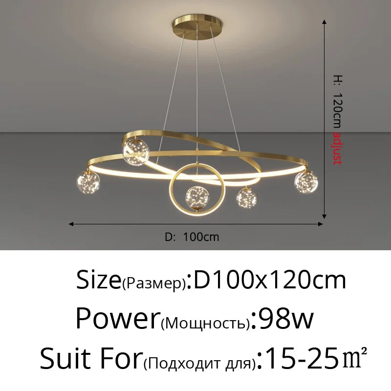 Lustre — Minimaliste nordique en étoile pour décoration moderne