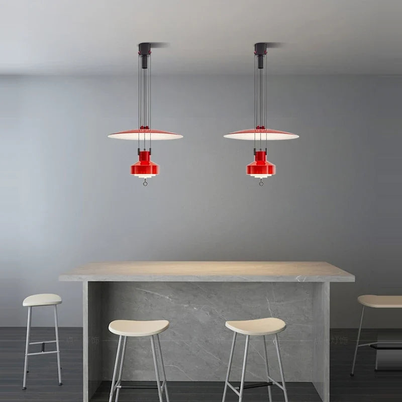 Lustre — Italien flexible en aluminium avec LED dimmable