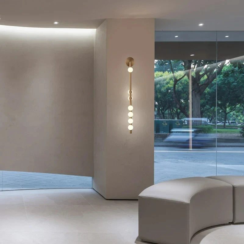 Applique murale — En verre et métal design moderne pour intérieur élégant