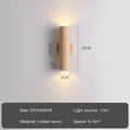 Applique murale — LED moderne en bois pour décoration intérieure et extérieure