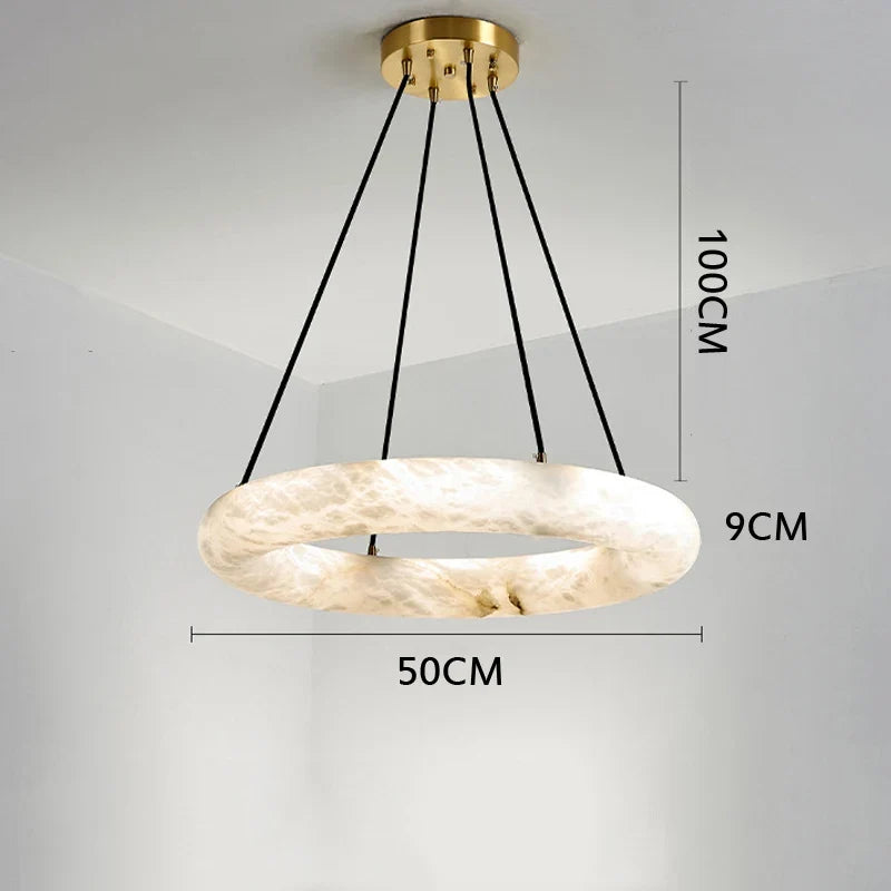 Lustre — En marbre naturel espagnol pour hôtel luxueux