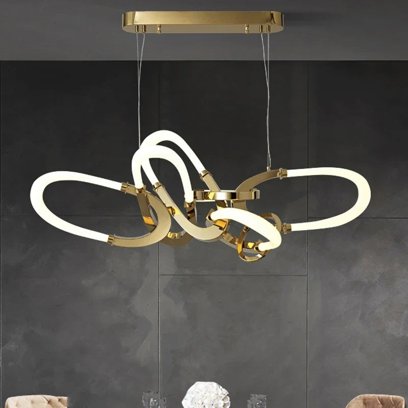 Lustre — En acier inoxydable galvanisé design irrégulier