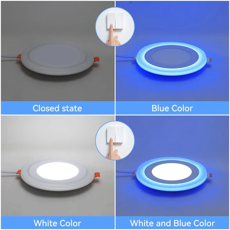 Plafonnier encastré à led lumière froide design moderne pour intérieur Nora Nocturne - Esprit Contemporain & Décor Élégant