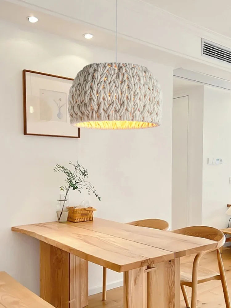 Lustre Naturel Jules Brume en Corde
