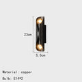 Applique murale — LED moderne en cuivre pour intérieur élégant