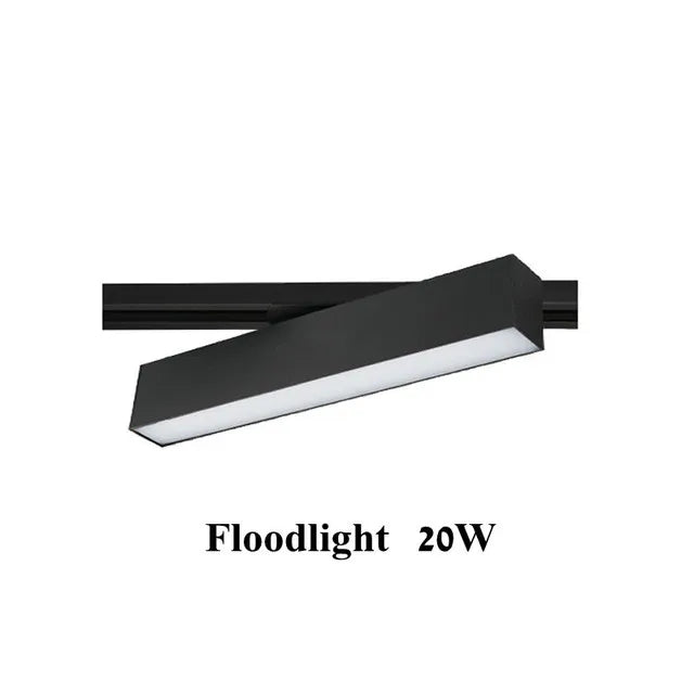 Plafonnier cree led rail éclairage pour magasins et intérieurs modernes Béryl Onde en Aluminium - Caractère & Élégance dans le Décor