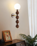 Novan Applique murale Gourd en bois et verre, style moderne - Neutralighting