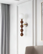 Novan Applique murale Gourd en bois et verre, style moderne - Neutralighting