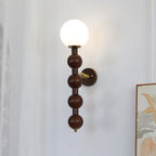 Novan Applique murale Gourd en bois et verre, style moderne - Neutralighting