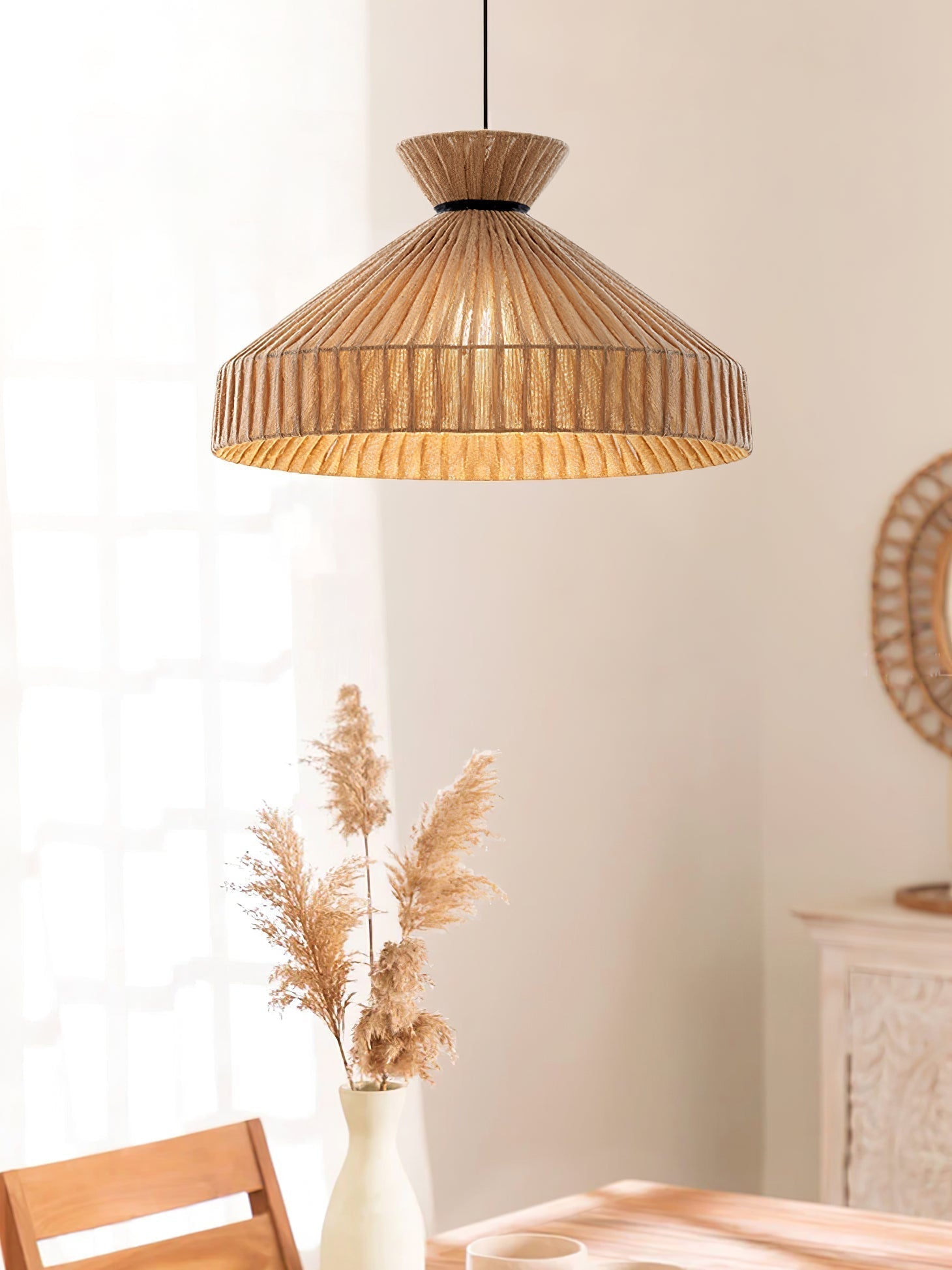 Cusoren Lampe Pendante Tissu Élégance Vague - Neutralighting