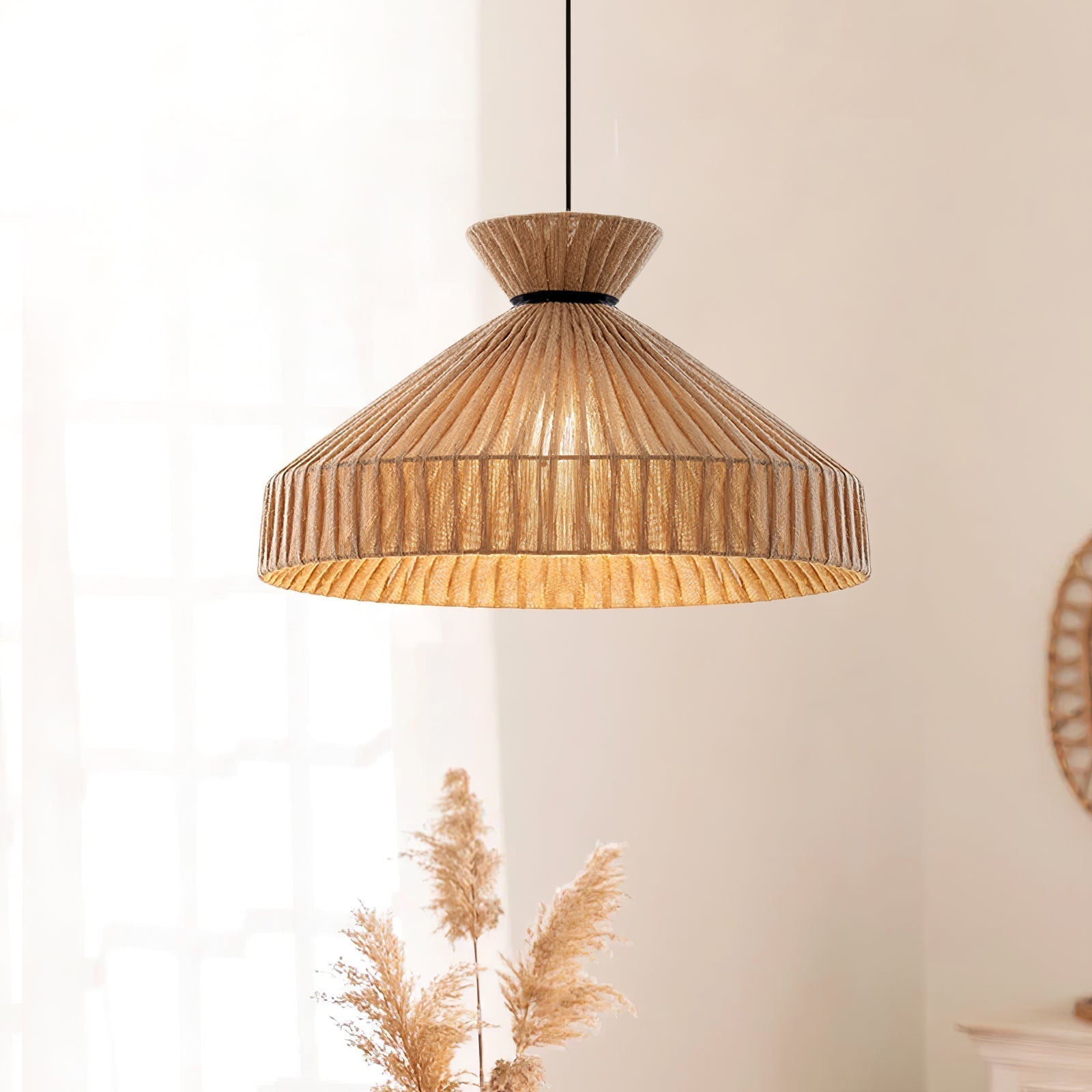 Cusoren Lampe Pendante Tissu Élégance Vague - Neutralighting