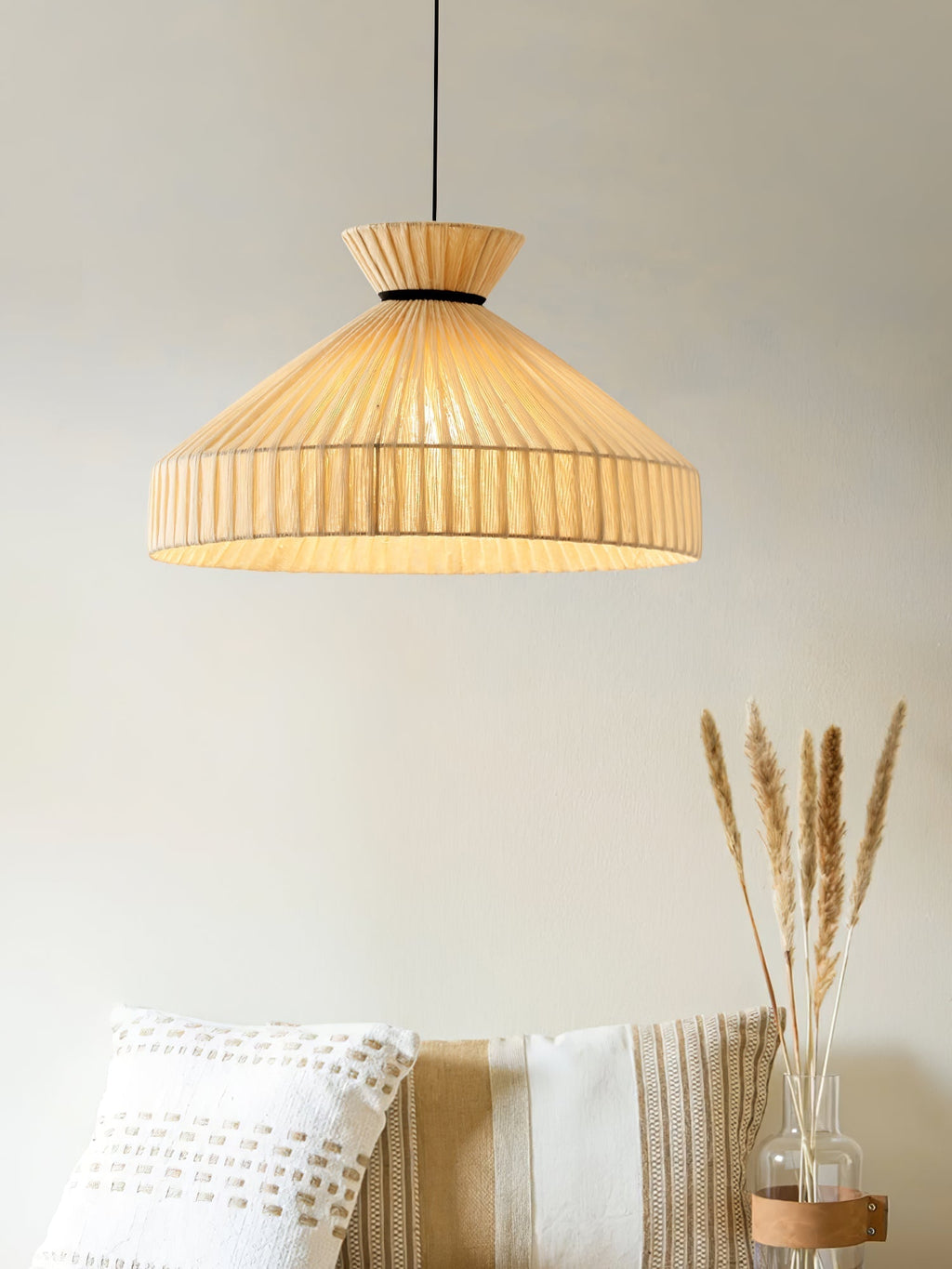 Cusoren Lampe Pendante Tissu Élégance Vague - Neutralighting