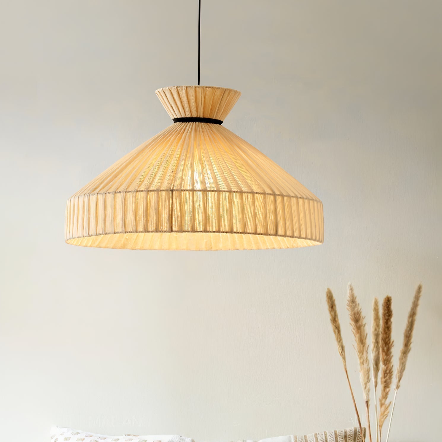 Cusoren Lampe Pendante Tissu Élégance Vague - Neutralighting